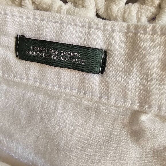 EUC WILD FABLE WHITE HIGHEST RISE SHORTS SIZE 16 / 33 REG - Picture 11 of 13